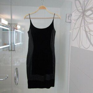 Vintage Geary Roark Kamisato Velvet & Matte Satin Spagetti Strapped Dress--Sz 6